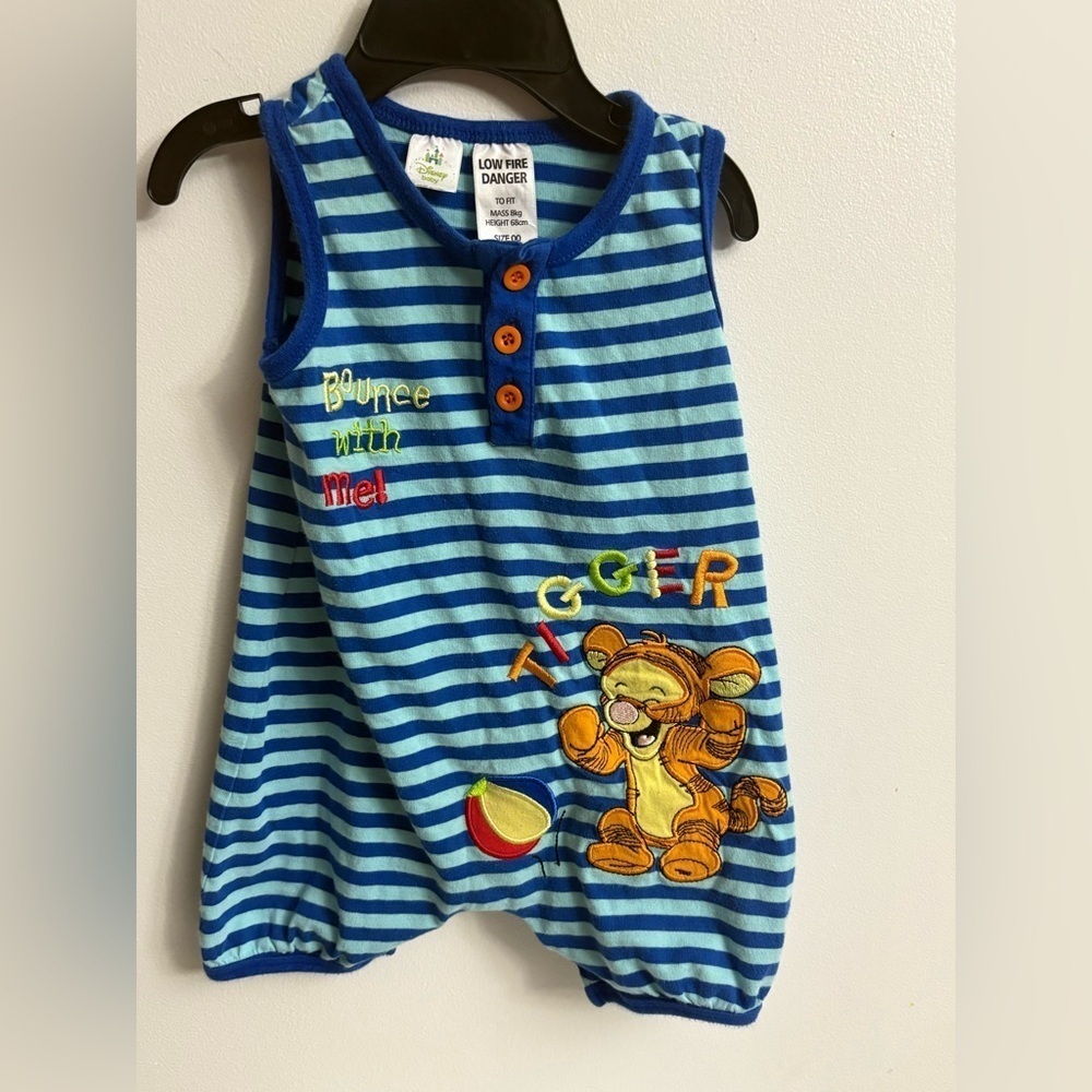 Vintage Disney overall « tigrou » 6-9 months